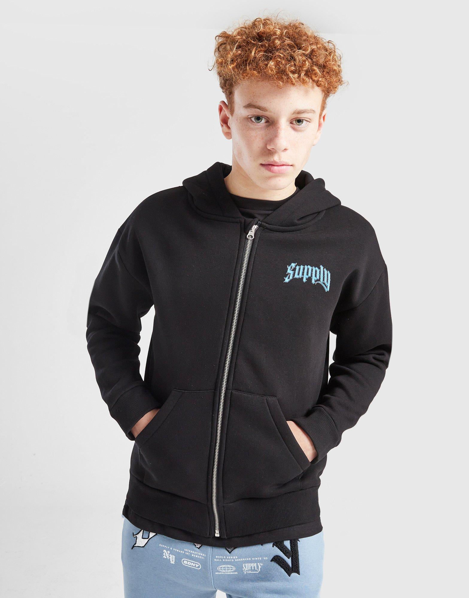 SUPPLY&DEMAND BLUZA ROZP. Z KAPTUREM CATCHER FZ HD SUPTJB17711007 Czarny