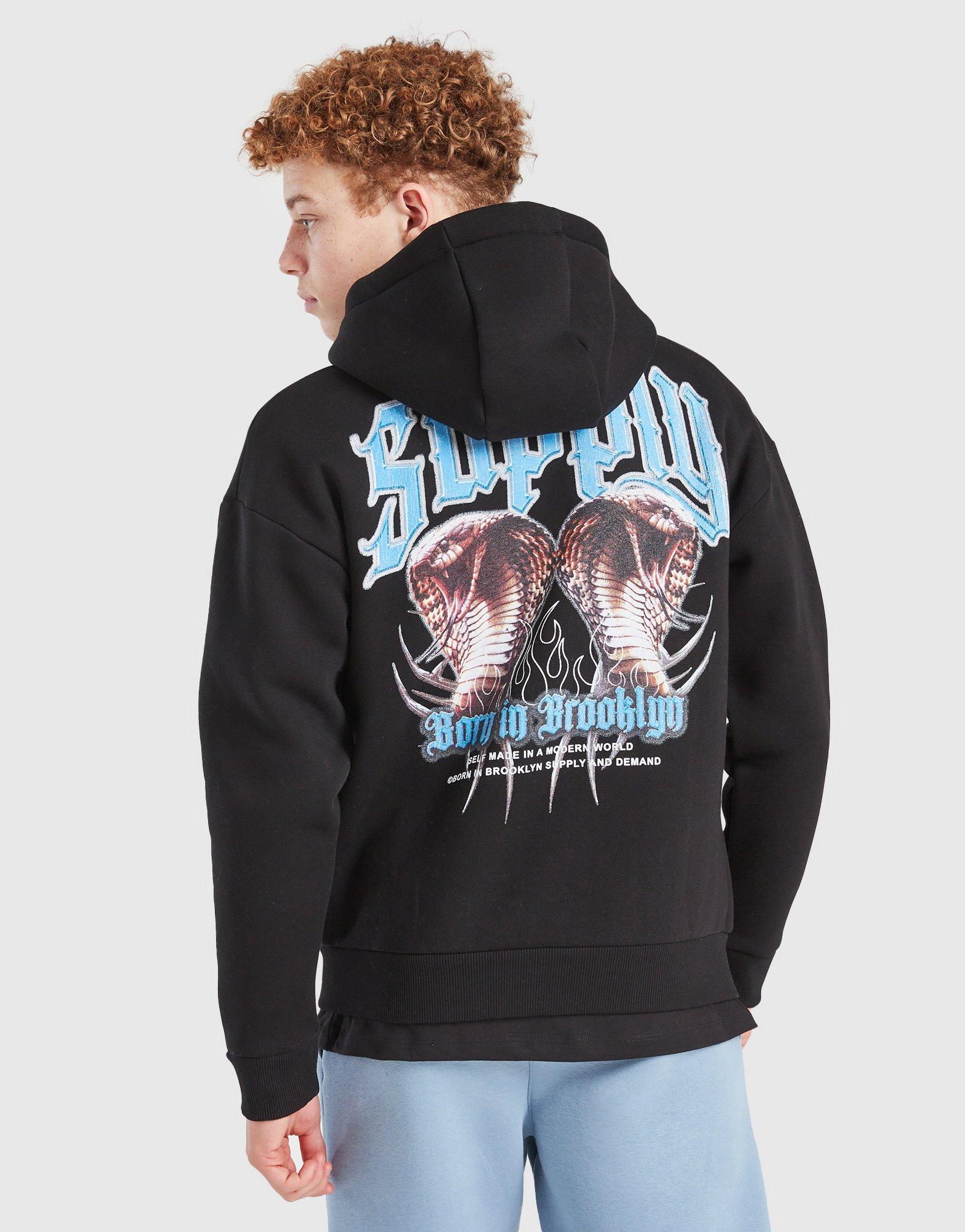 SUPPLY&DEMAND BLUZA ROZP. Z KAPTUREM CATCHER FZ HD SUPTJB17711007 Czarny