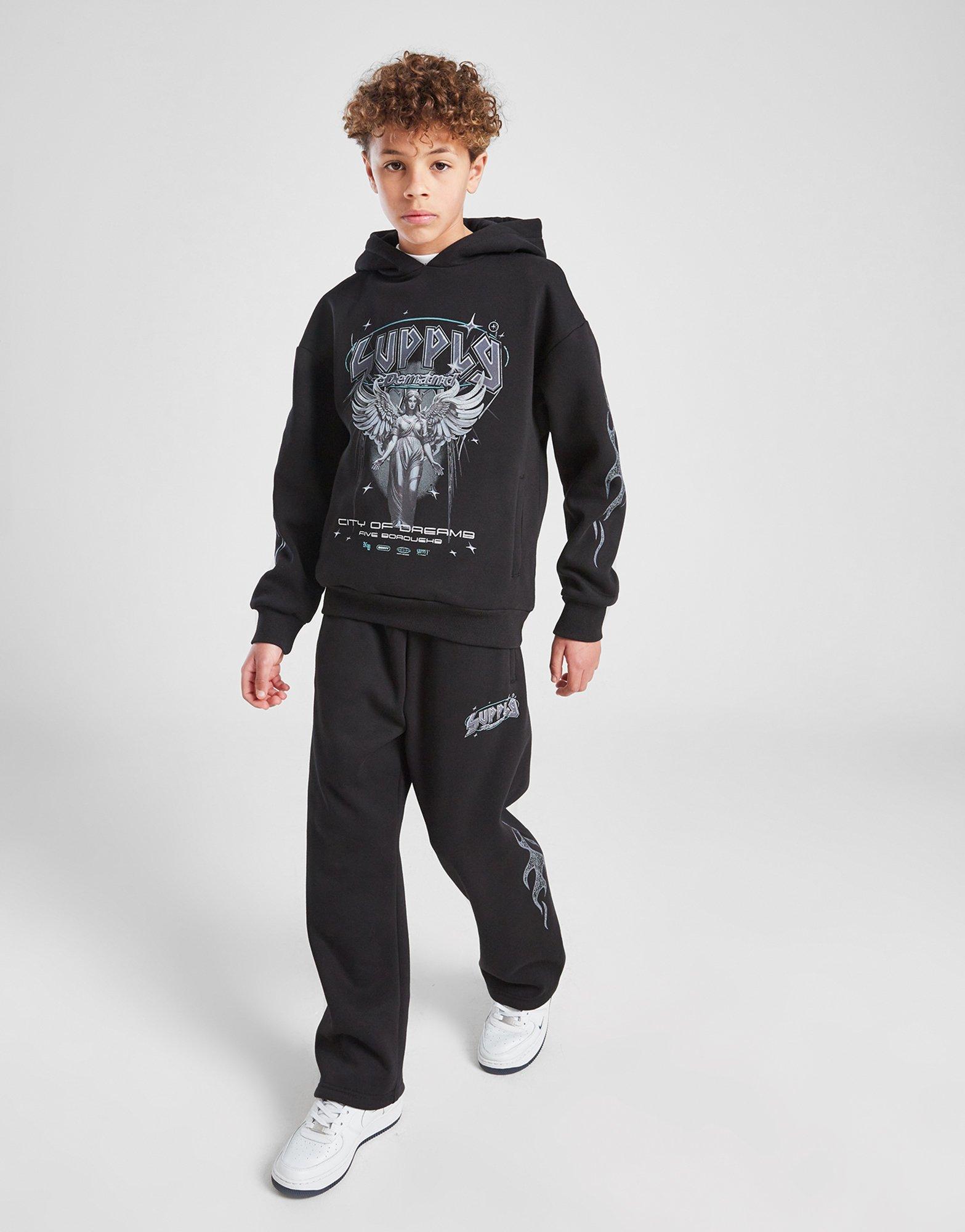 SUPPLY&DEMAND BLUZA Z KAPTUREM PRAISE OH HD SUPTJB17523007 Czarny