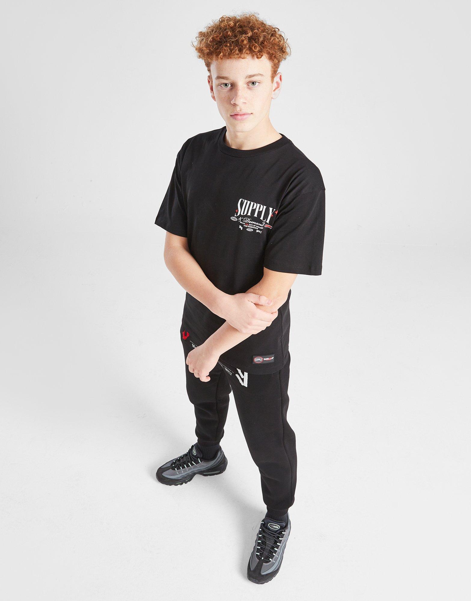 Tricou pentru copii SUPPLY&DEMAND TRICOU ADAMS TEE SUPTJB17519007 Negru
