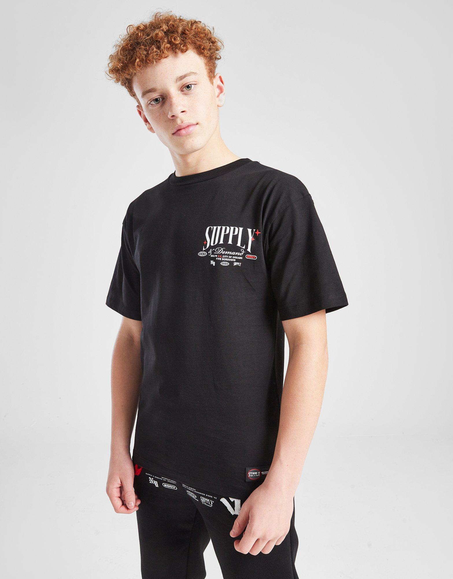 Tricou pentru copii SUPPLY&DEMAND TRICOU ADAMS TEE SUPTJB17519007 Negru