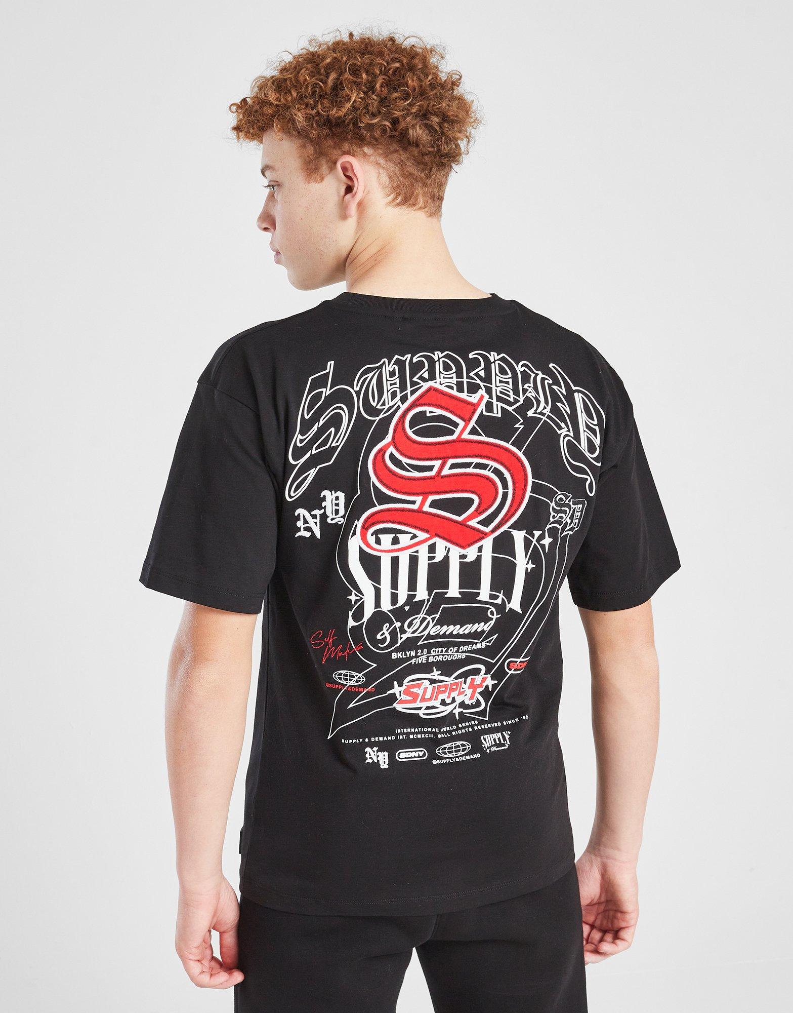 Tricou pentru copii SUPPLY&DEMAND TRICOU ADAMS TEE SUPTJB17519007 Negru