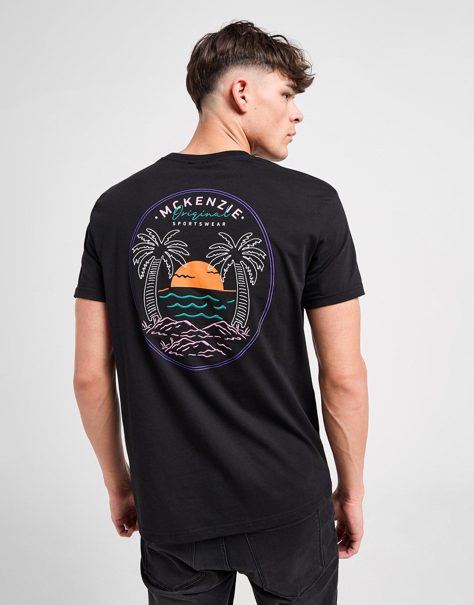 Чоловічі футболки MCKENZIE ФУТБОЛКА JOLLA TEE BLK-BLK MCKTM16773007 Чорний