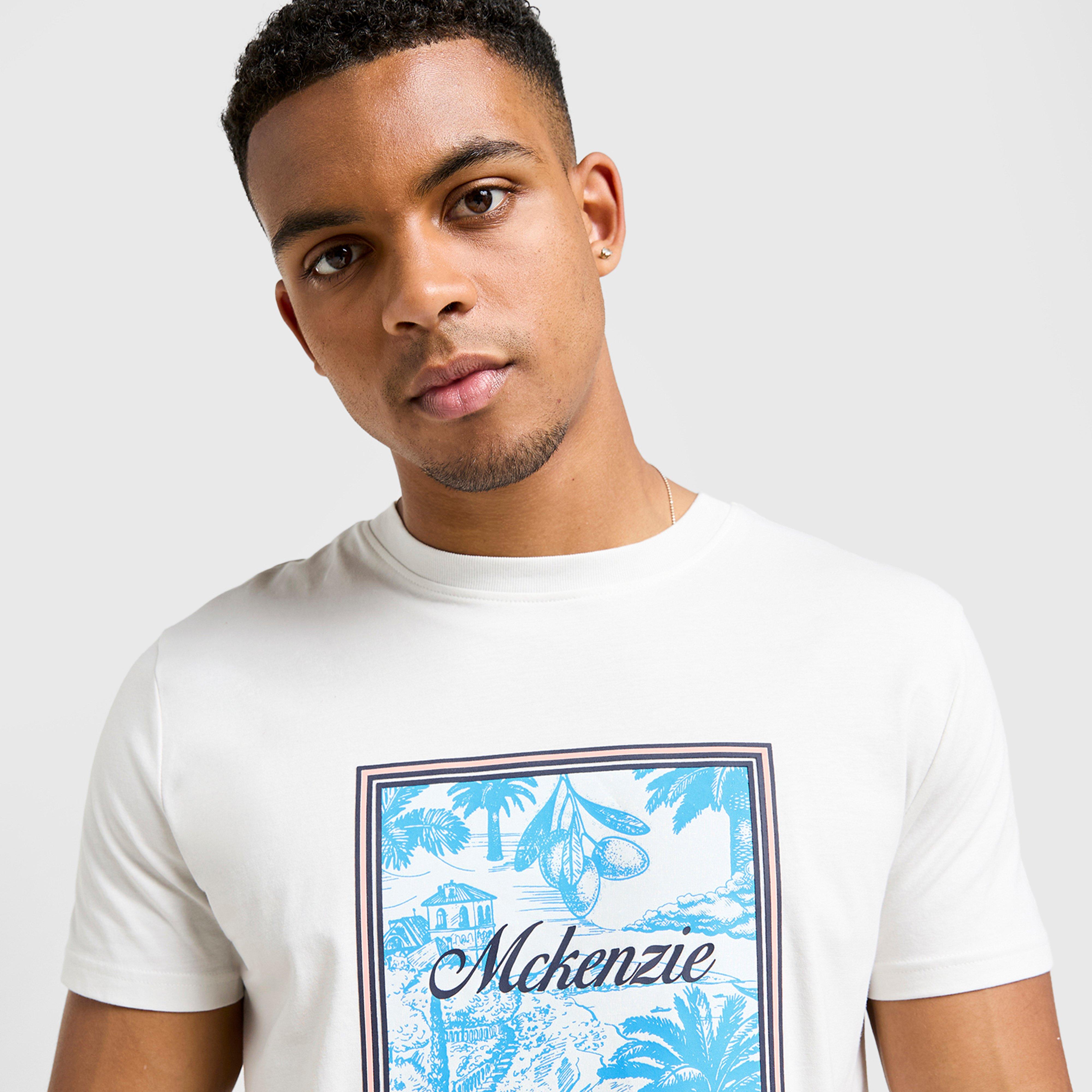 Férfi póló MCKENZIE PÓLÓ COAST TEE GRY-BYBL