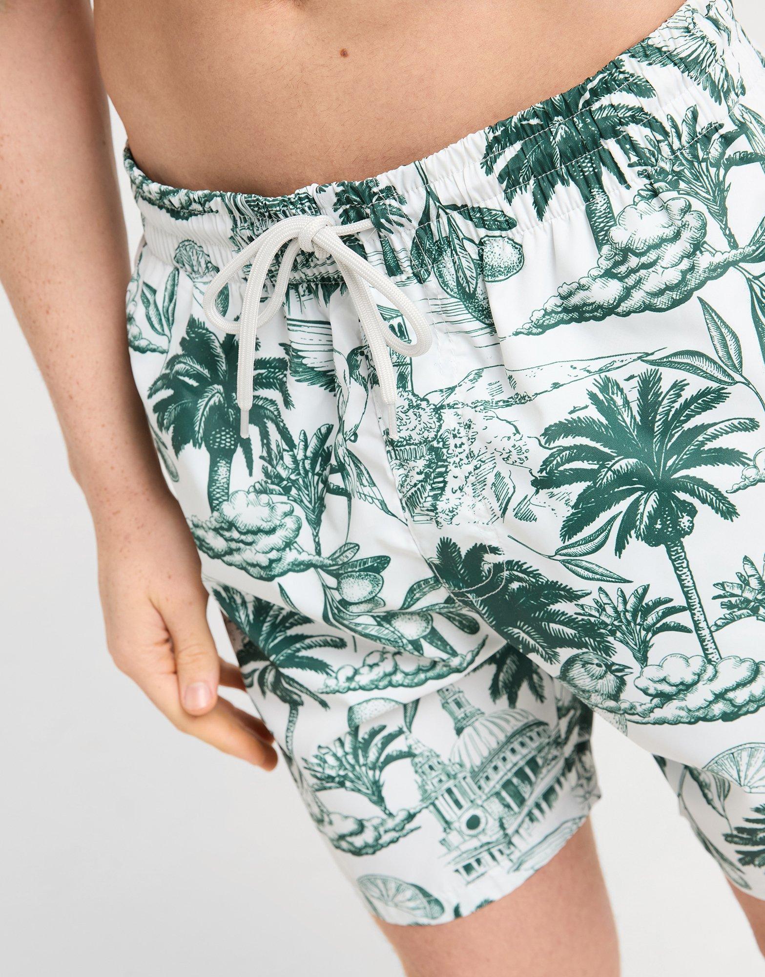 Pánské kraťasy MCKENZIE ŠORTKY  COAST SWM SHT GRN-SYM MCKTM16855524 Zelená