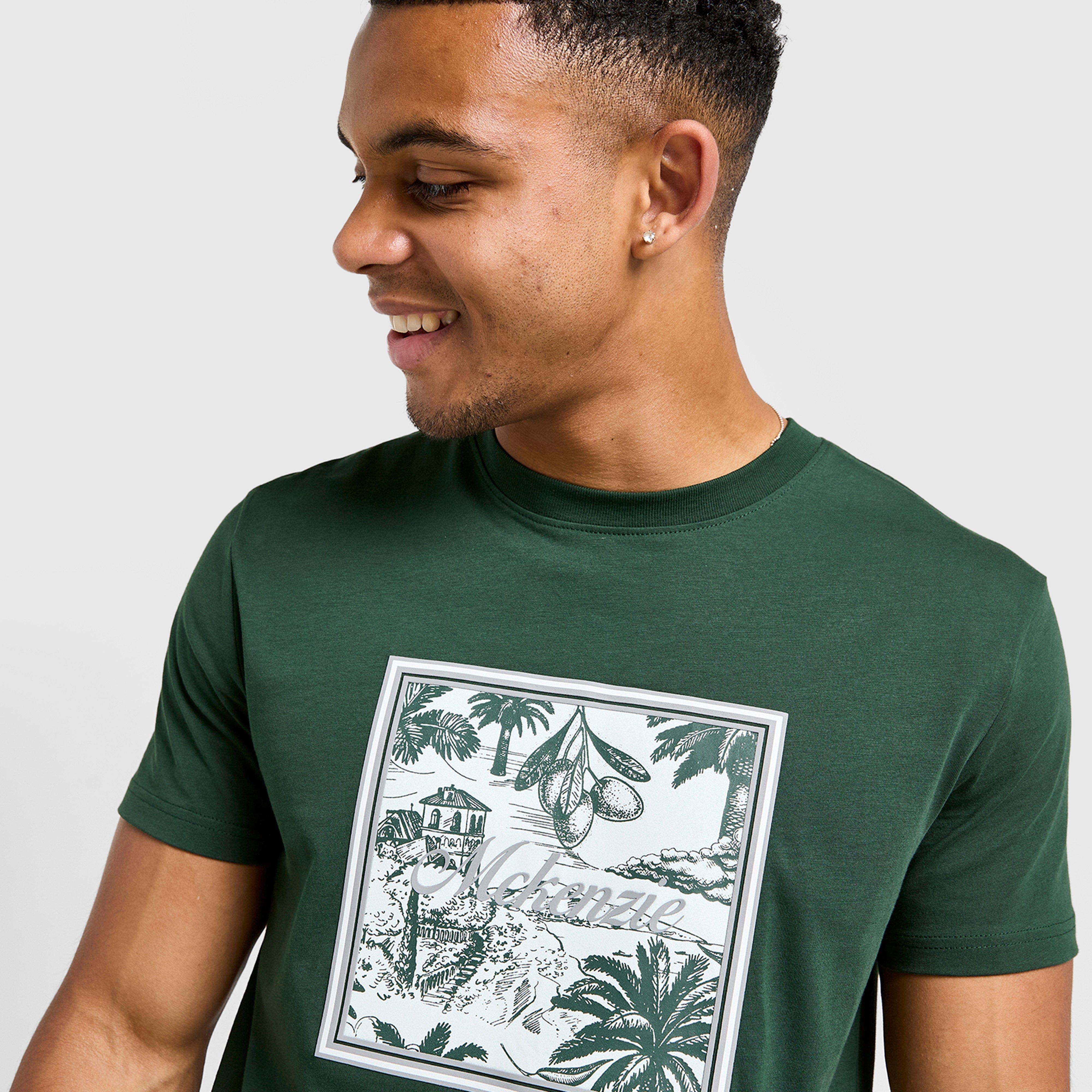 Férfi póló MCKENZIE PÓLÓ COAST TEE GRN-SYM