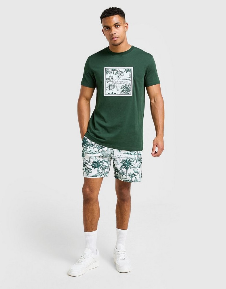 Tricou pentru bărbați MCKENZIE TRICOU COAST TEE GRN-SYM MCKTM16824524 Verde
