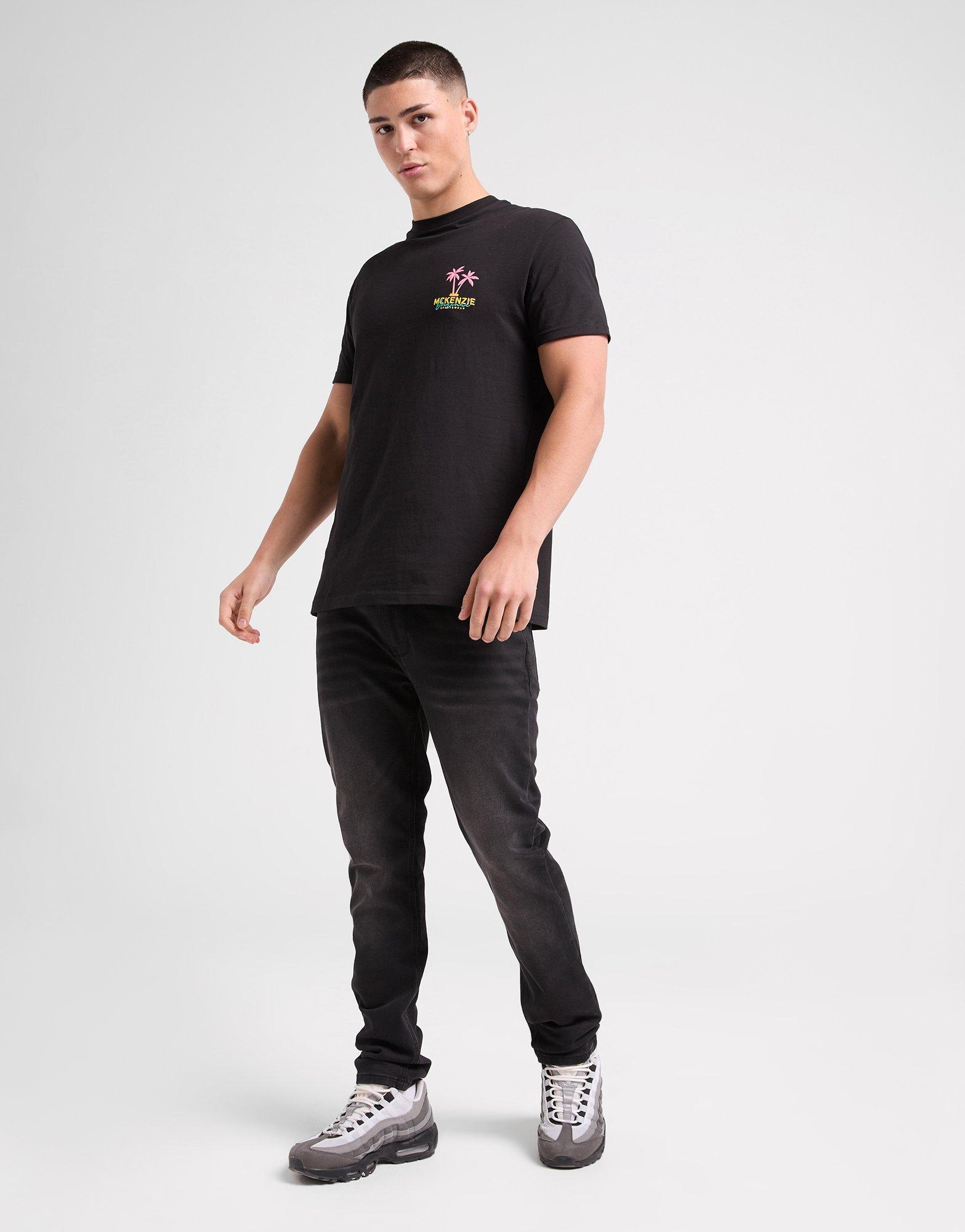 Tricou pentru bărbați MCKENZIE TRICOU STINSON TEE BLK-BLK MCKTM16775007 Negru