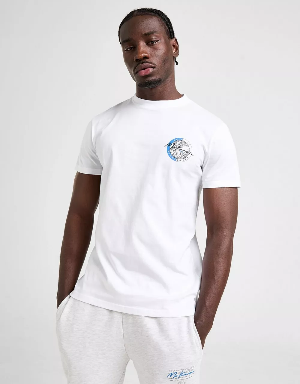 MCKENZIE ФУТБОЛКА GLOBE TEE WHT-WHT, фото 1 з 5