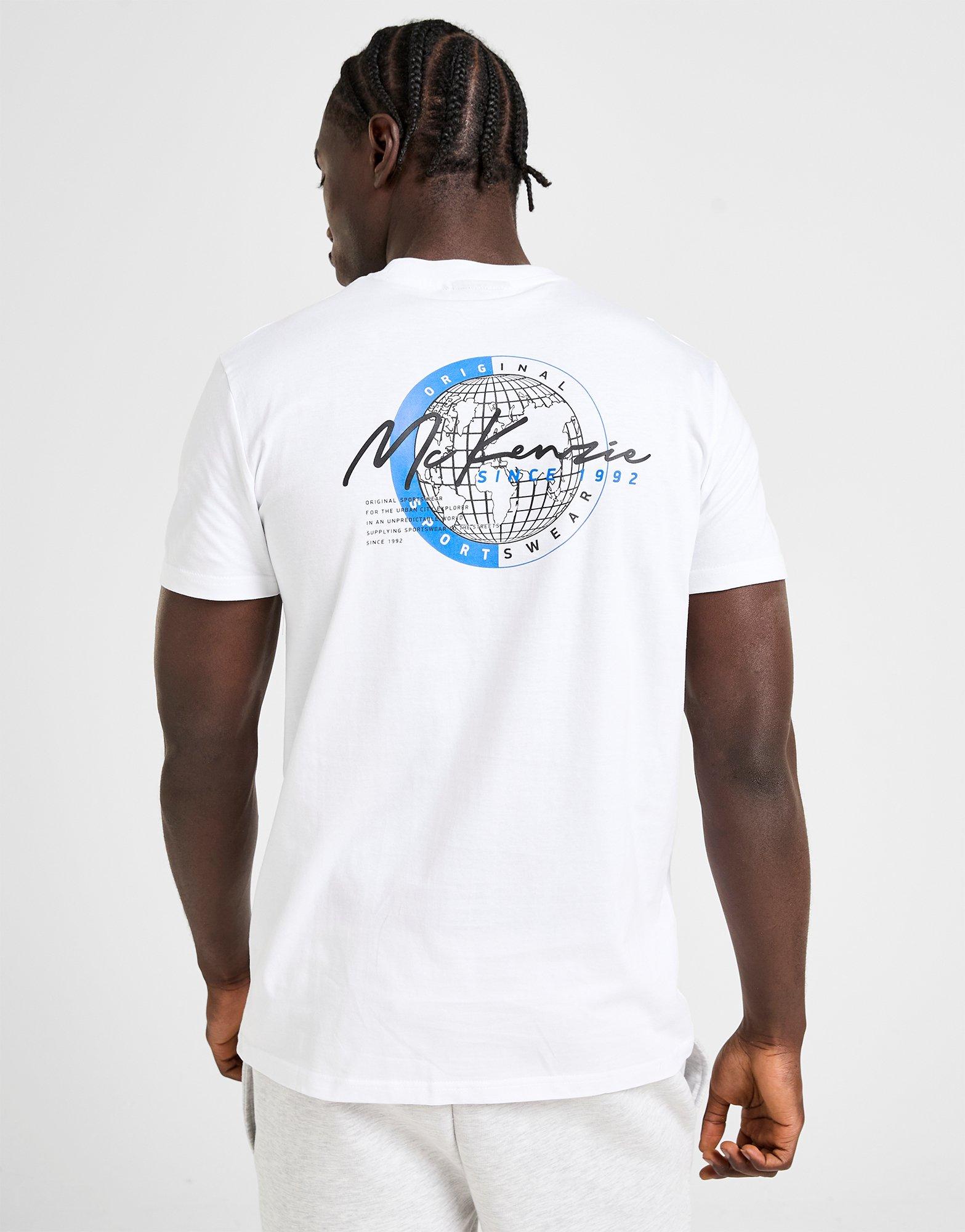 Vyriški marškiniai MCKENZIE MARŠKINĖLIAI GLOBE TEE WHT-WHT MCKTM16874010 Balta