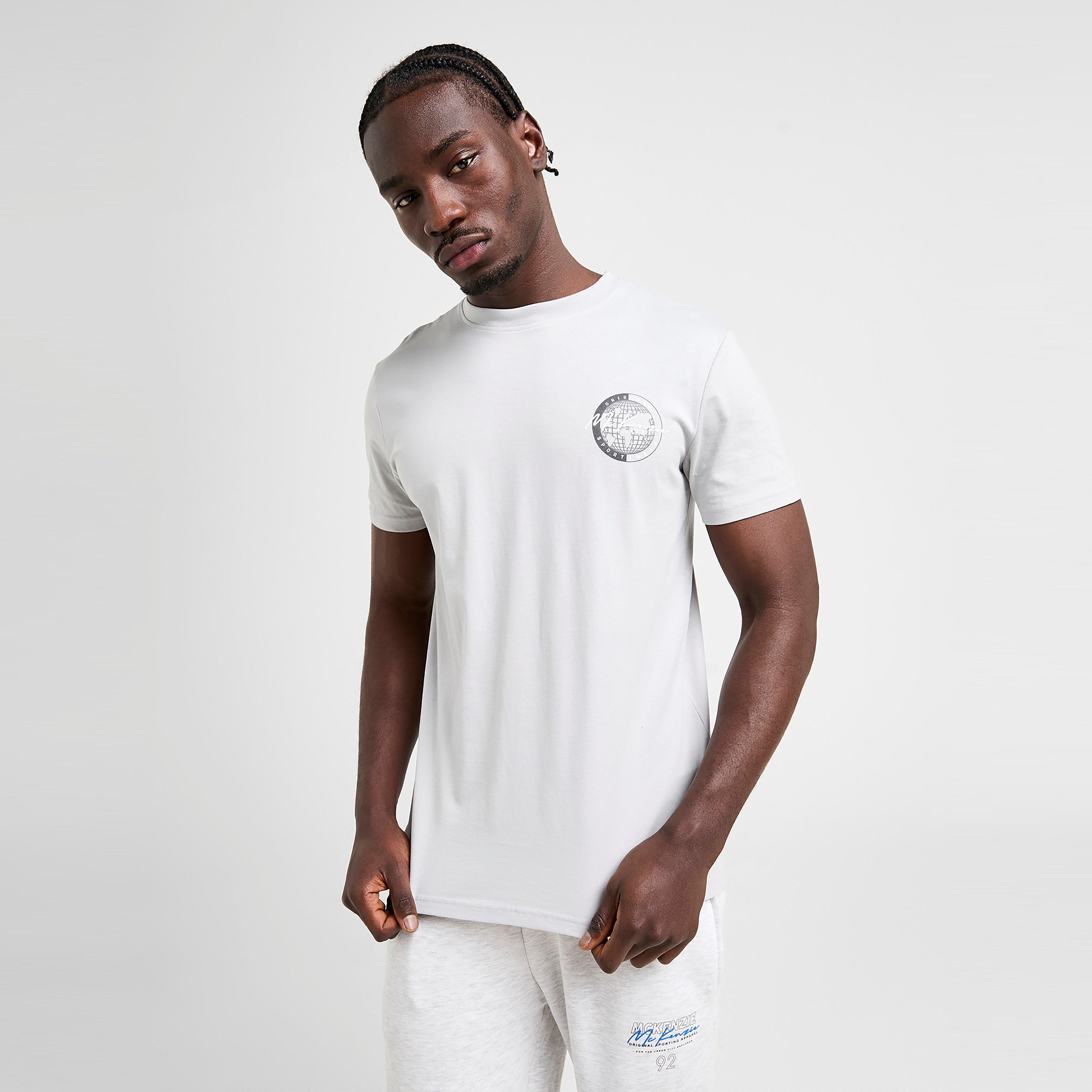 Férfi póló MCKENZIE PÓLÓ GLOBE TEE GRY-HIR