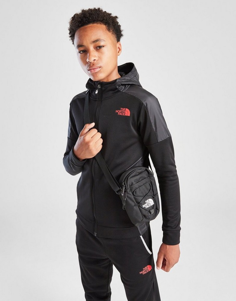 THE NORTH FACE BLUZĂ CU GLUGĂ $MITT FZ BLACK/RED NF0A8FEEJK31 Negru