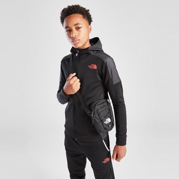 Hanorac pentru copii THE NORTH FACE BLUZĂ CU GLUGĂ $MITT FZ BLACK/RED