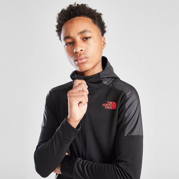 Hanorac pentru copii THE NORTH FACE BLUZĂ CU GLUGĂ $MITT FZ BLACK/RED