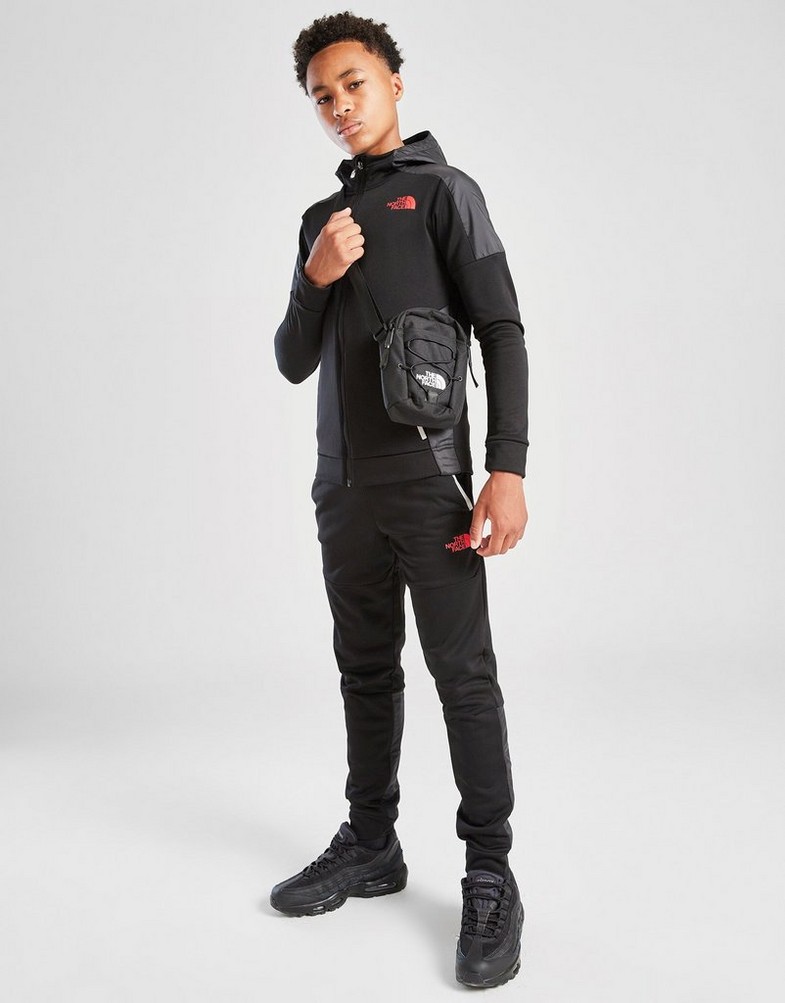 THE NORTH FACE BLUZĂ CU GLUGĂ $MITT FZ BLACK/RED NF0A8FEEJK31 Negru