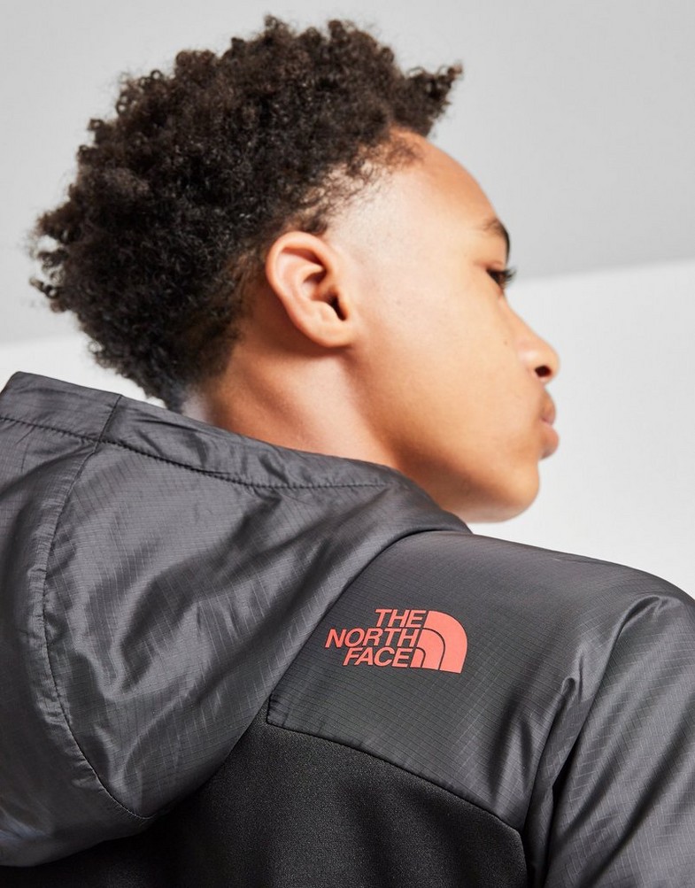 THE NORTH FACE BLUZĂ CU GLUGĂ $MITT FZ BLACK/RED NF0A8FEEJK31 Negru