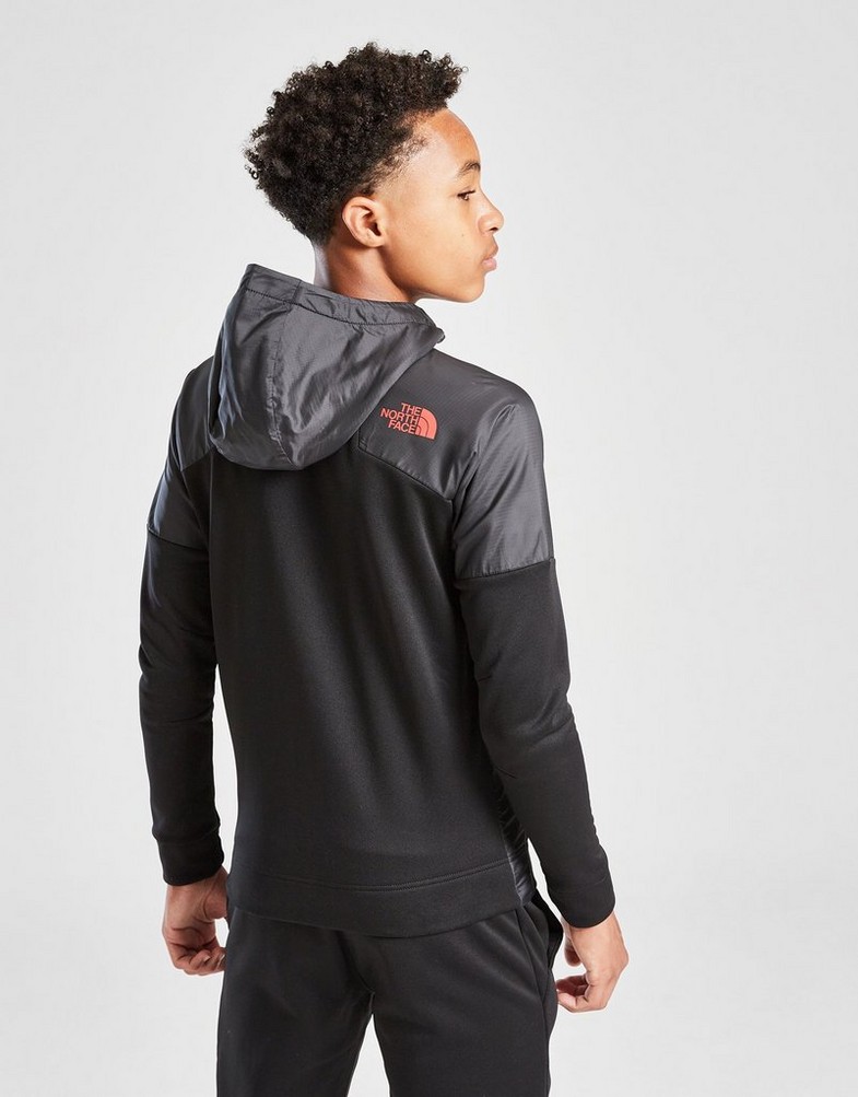 THE NORTH FACE BLUZĂ CU GLUGĂ $MITT FZ BLACK/RED NF0A8FEEJK31 Negru