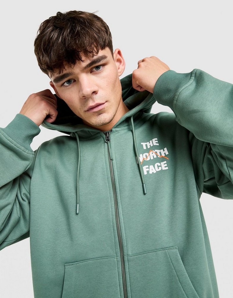 Muški gornji dio trenirke THE NORTH FACE VESTA S KAPULJAČOM   SOBRETTA OS T DKGN NF0A8FPUHCH1 zelena