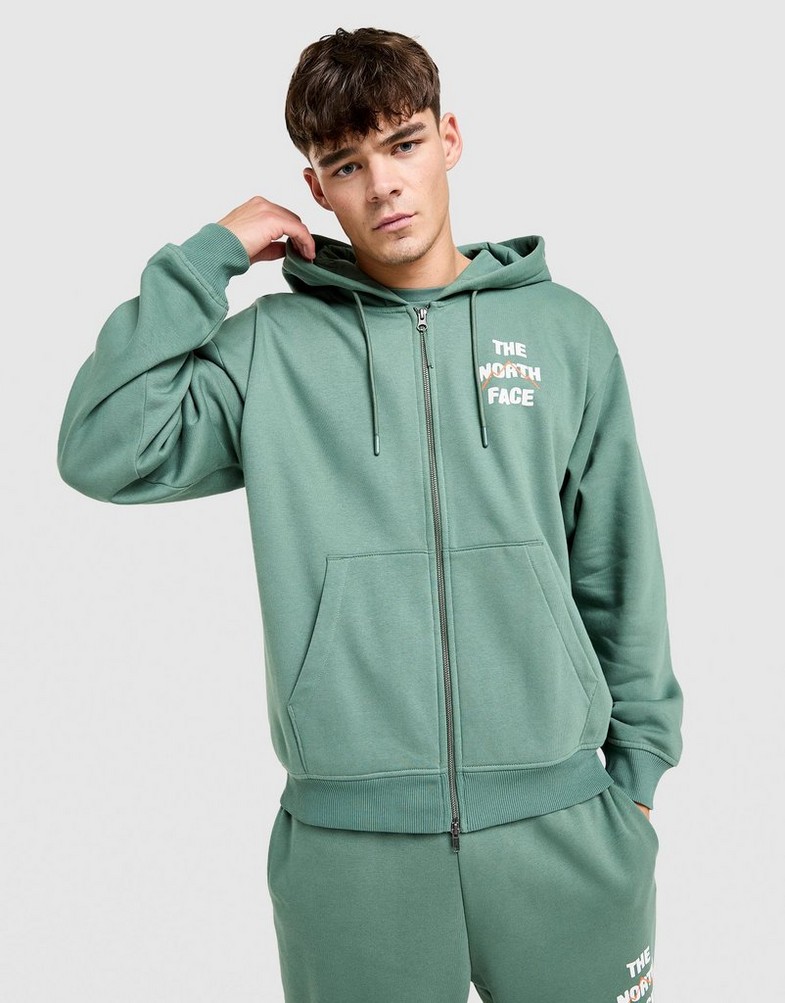 Muški gornji dio trenirke THE NORTH FACE VESTA S KAPULJAČOM   SOBRETTA OS T DKGN NF0A8FPUHCH1 zelena
