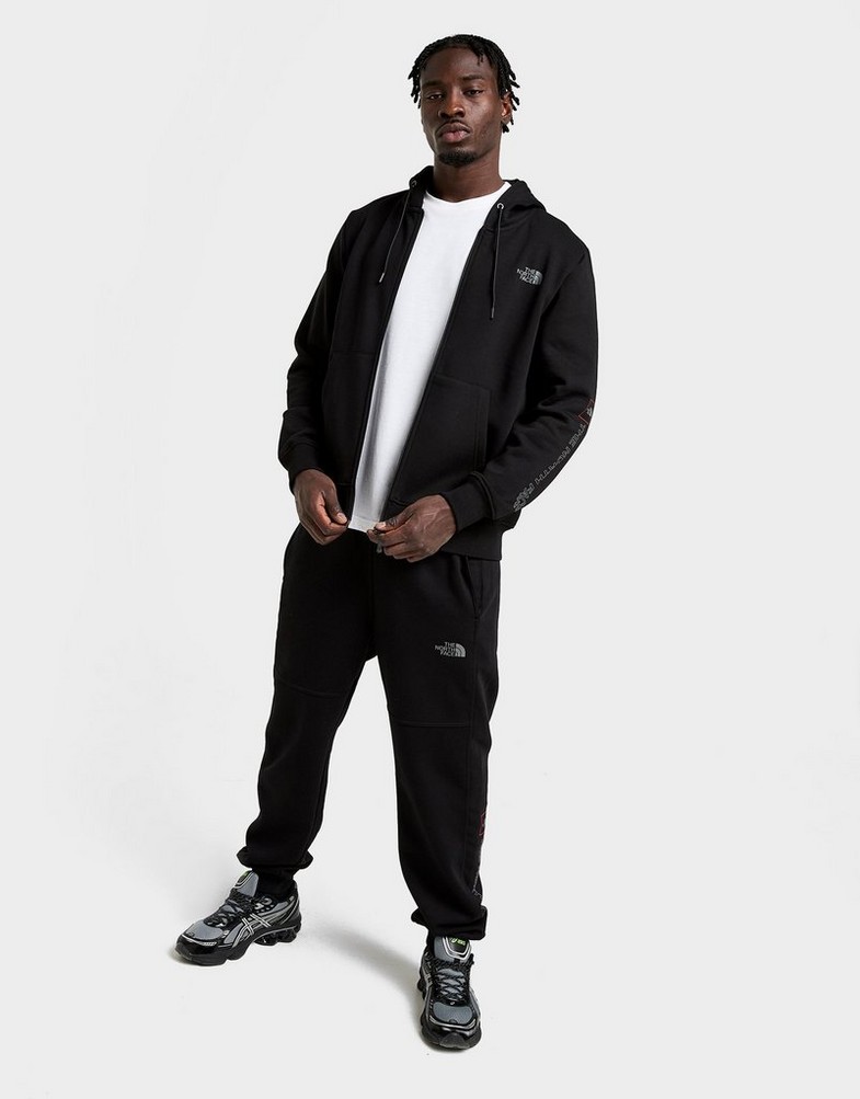 Muški gornji dio trenirke THE NORTH FACE VESTA S KAPULJAČOM   OUTLINE FZ HD BLK NF0A8GDWJK31 crna