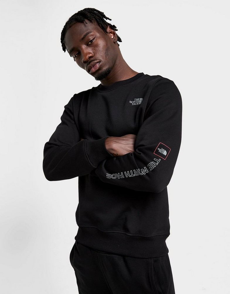 Muški gornji dio trenirke THE NORTH FACE VESTA OUTLINE CREW BLK NF0A8GDXJK31 crna