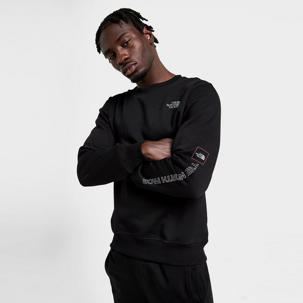 THE NORTH FACE BLUZA OUTLINE CREW BLK