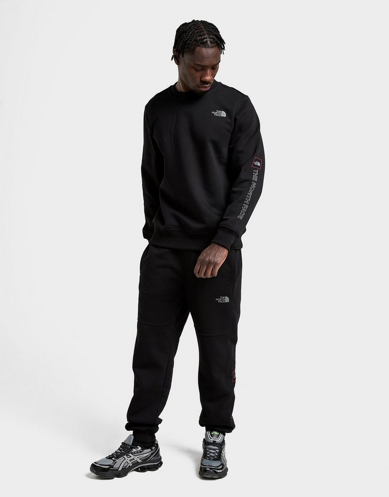 Muški gornji dio trenirke THE NORTH FACE VESTA OUTLINE CREW BLK NF0A8GDXJK31 crna