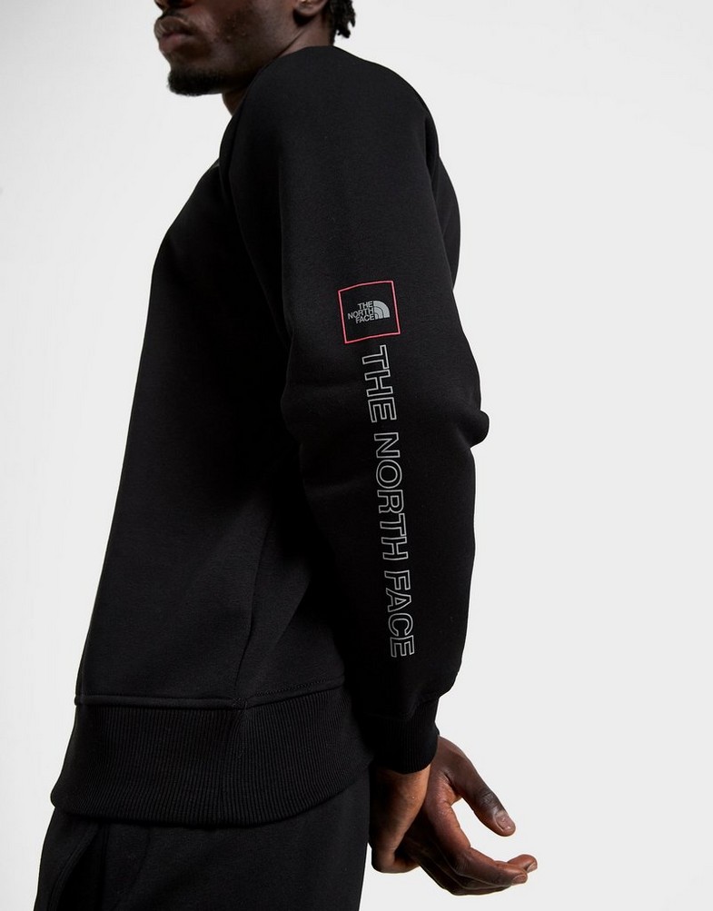 Muški gornji dio trenirke THE NORTH FACE VESTA OUTLINE CREW BLK NF0A8GDXJK31 crna