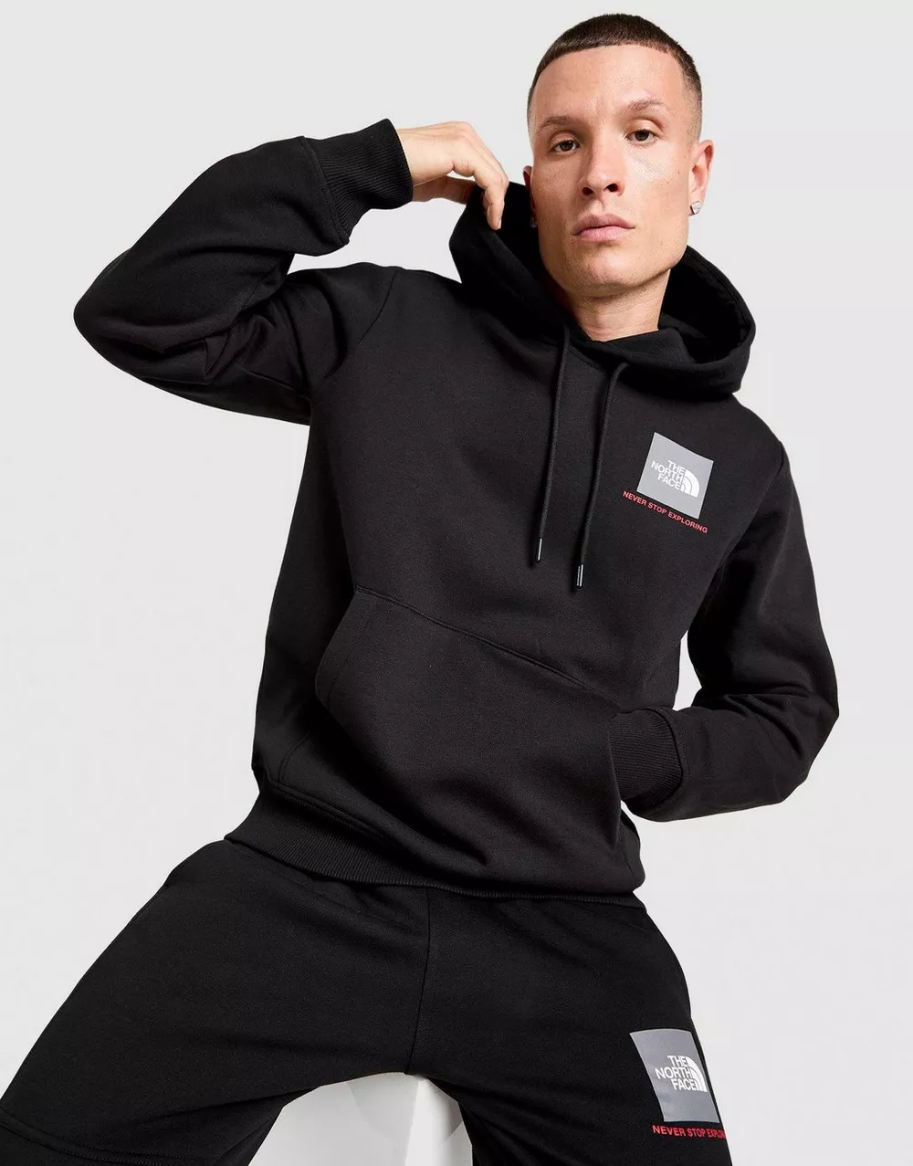 THE NORTH FACE КОФТА З КАПЮШОНОМ FINE BOX HD BLK, фото 1 з 6