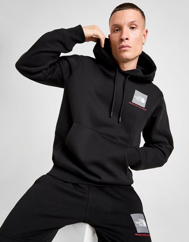 Muški gornji dio trenirke THE NORTH FACE VESTA S KAPULJAČOM FINE BOX HD BLK NF0A8CAZWOO1 crna