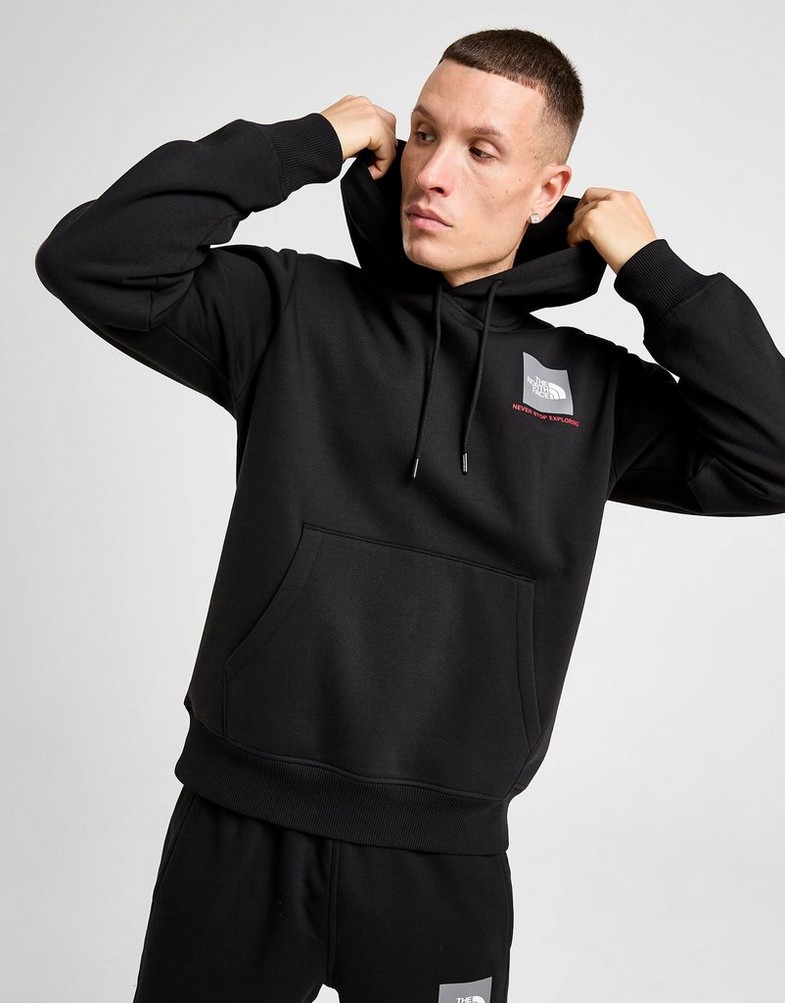 Muški gornji dio trenirke THE NORTH FACE VESTA S KAPULJAČOM FINE BOX HD BLK NF0A8CAZWOO1 crna