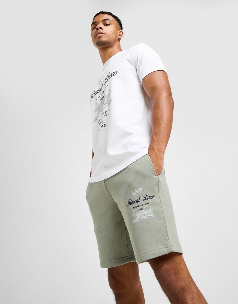 Pantaloni scurți pentru bărbați MCKENZIE PANTALONI SCURȚI RESORT FLC SHT GRY-SHDW MCKTM16864568 Verde