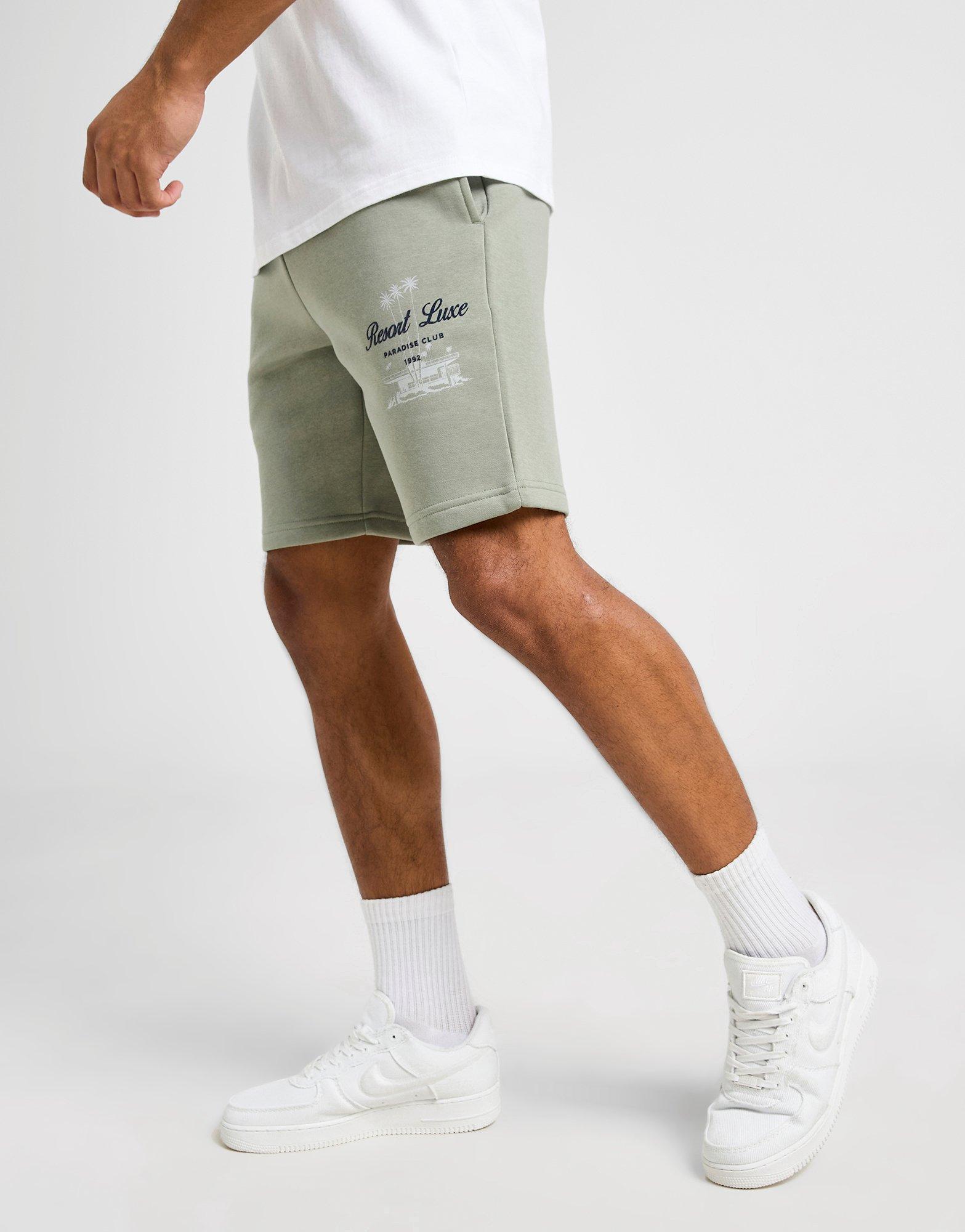 Pantaloni scurți pentru bărbați MCKENZIE PANTALONI SCURȚI RESORT FLC SHT GRY-SHDW MCKTM16864568 Verde
