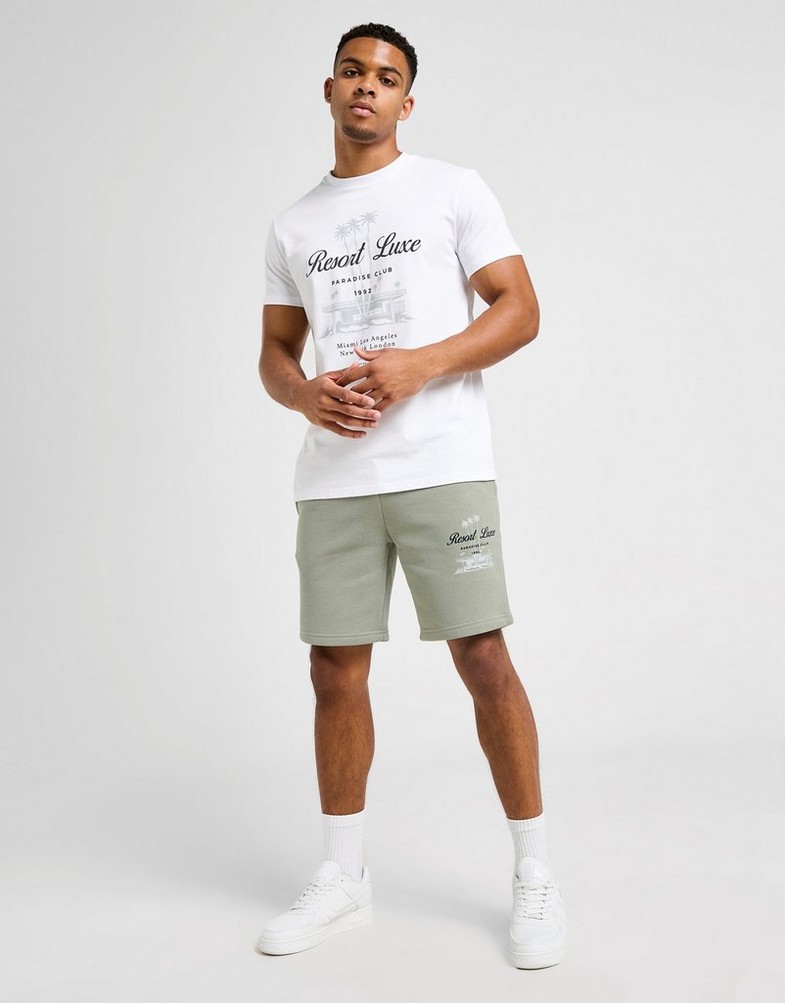 Pantaloni scurți pentru bărbați MCKENZIE PANTALONI SCURȚI RESORT FLC SHT GRY-SHDW MCKTM16864568 Verde