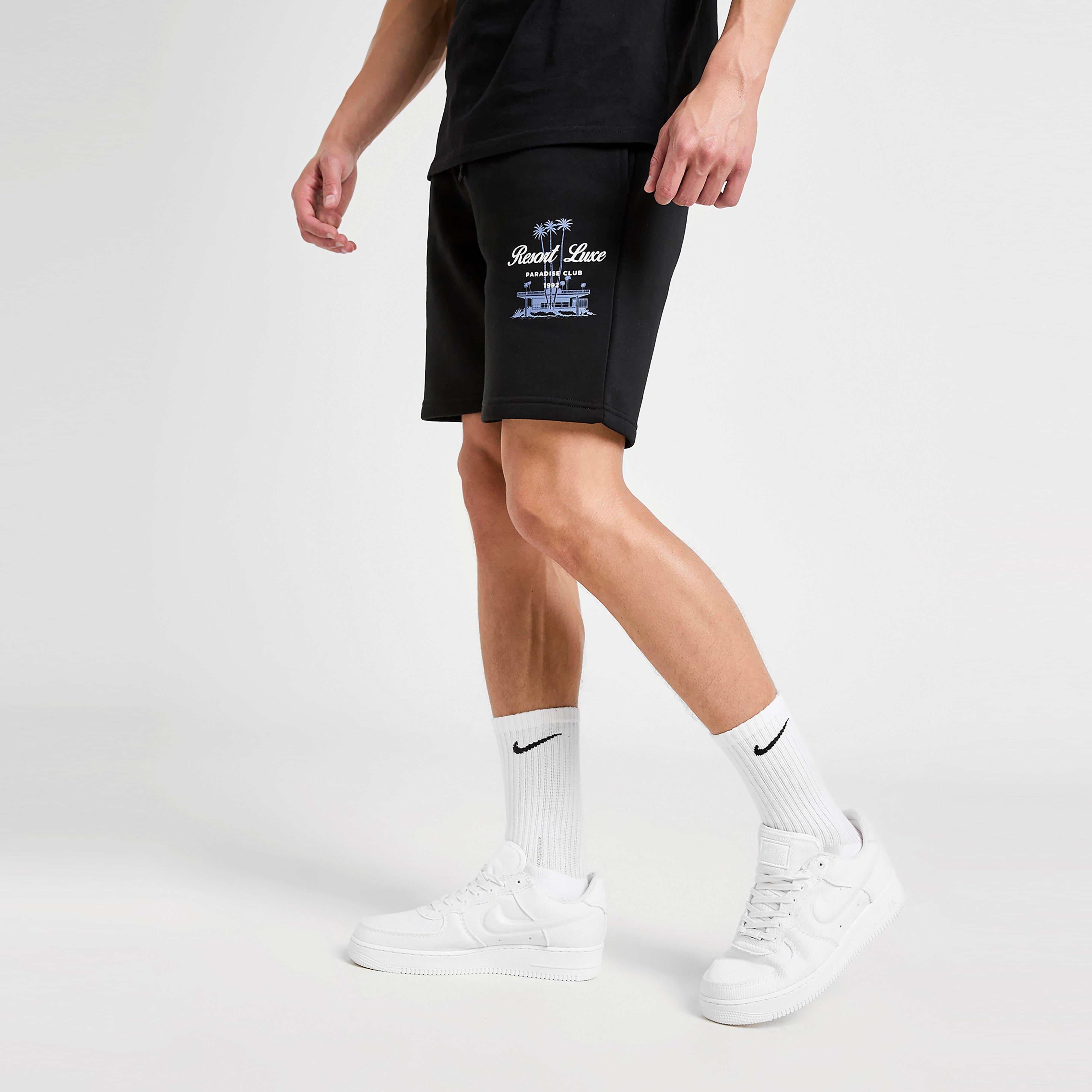 Férfi rövidnadrág MCKENZIE RÖVIDNADRÁG RESORT FLC SHT BLK-BLK