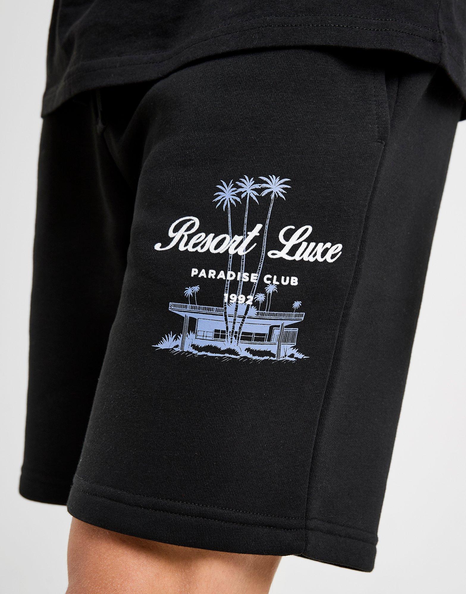 Krótkie spodenki, szorty męskie MCKENZIE SZORTY RESORT FLC SHT BLK-BLK MCKTM16864007 Czarny