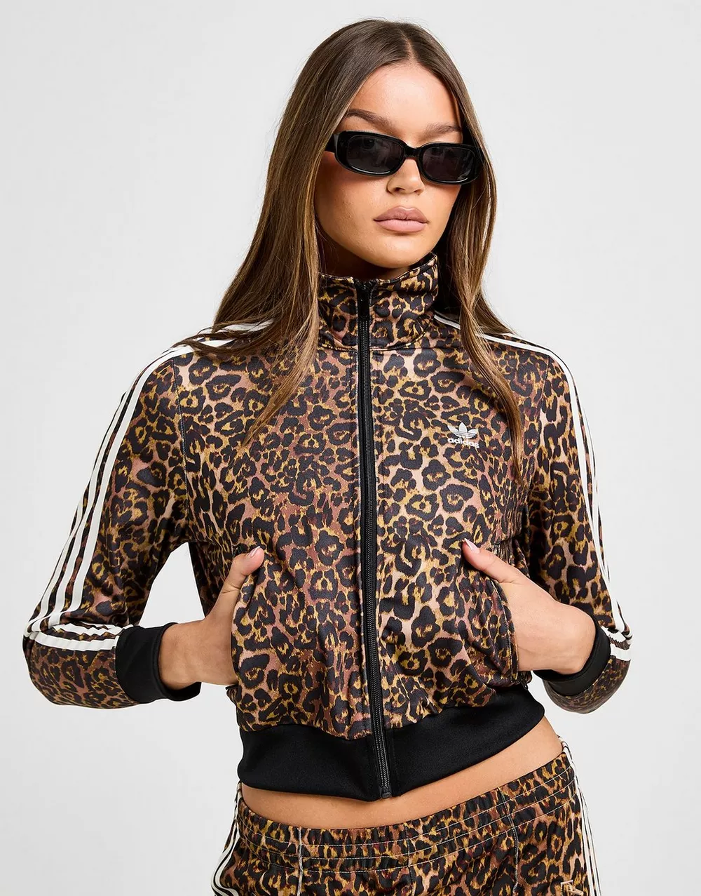 ADIDAS КОФТА НА БЛИСКАВЦІ LEO FIREBIRD TТОП AOP, фото 1 з 6
