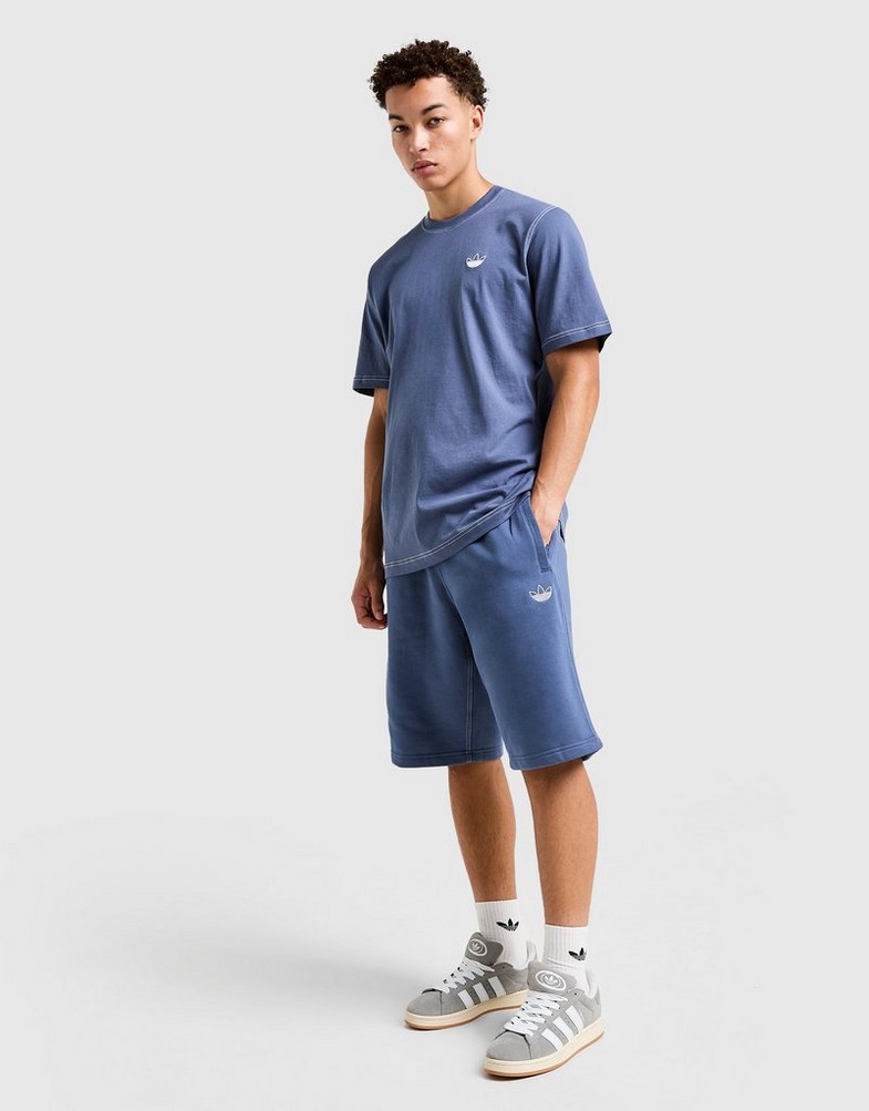 Pantaloni scurți pentru bărbați ADIDAS PANTALONI SCURȚI SCRIPT SHORTS KA0120 Albastru
