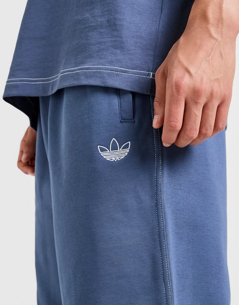 Pantaloni scurți pentru bărbați ADIDAS PANTALONI SCURȚI SCRIPT SHORTS KA0120 Albastru