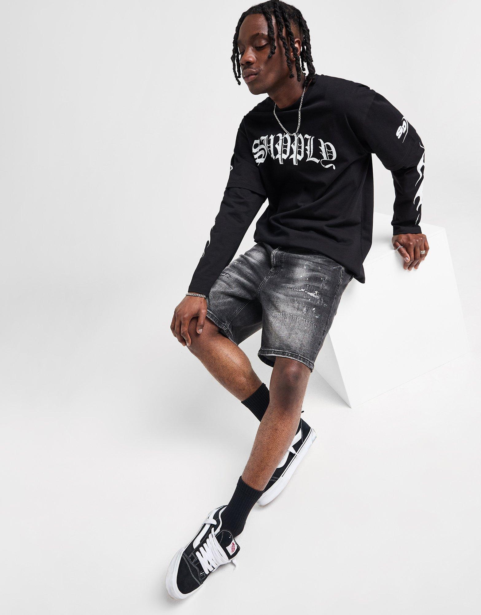 Krótkie spodenki, szorty męskie SUPPLY&DEMAND SZORTY ARMAS SHT SUPTM17648036 Czarny