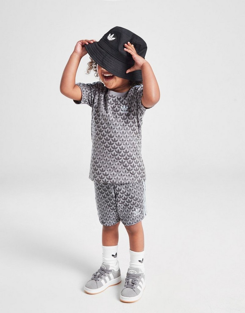 Trening pentru copii ADIDAS SET $MONOGRM AOP T/SHT SET GRYB JM1277 Gri