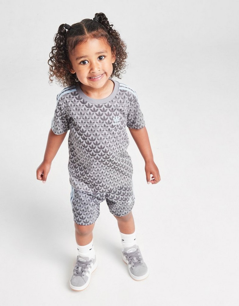 Trening pentru copii ADIDAS SET $MONOGRM AOP T/SHT SET GRYB JM1277 Gri