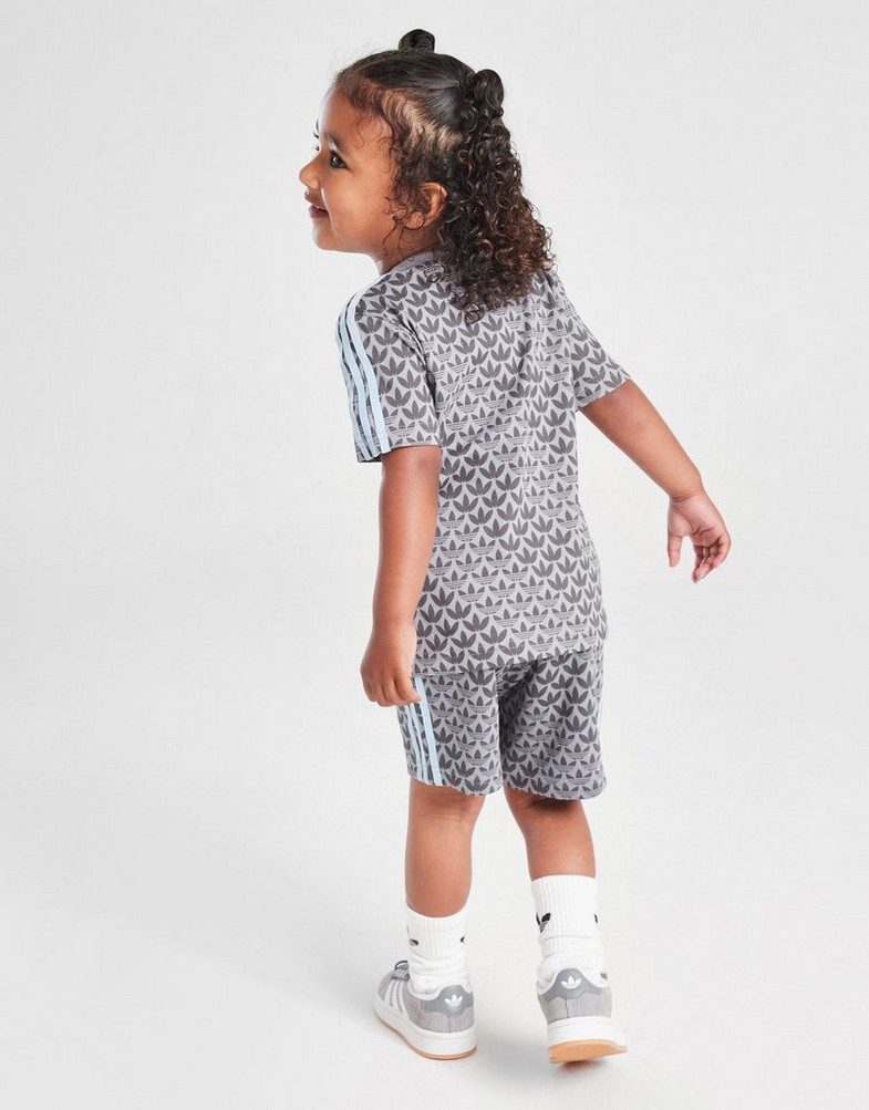 Trening pentru copii ADIDAS SET $MONOGRM AOP T/SHT SET GRYB JM1277 Gri