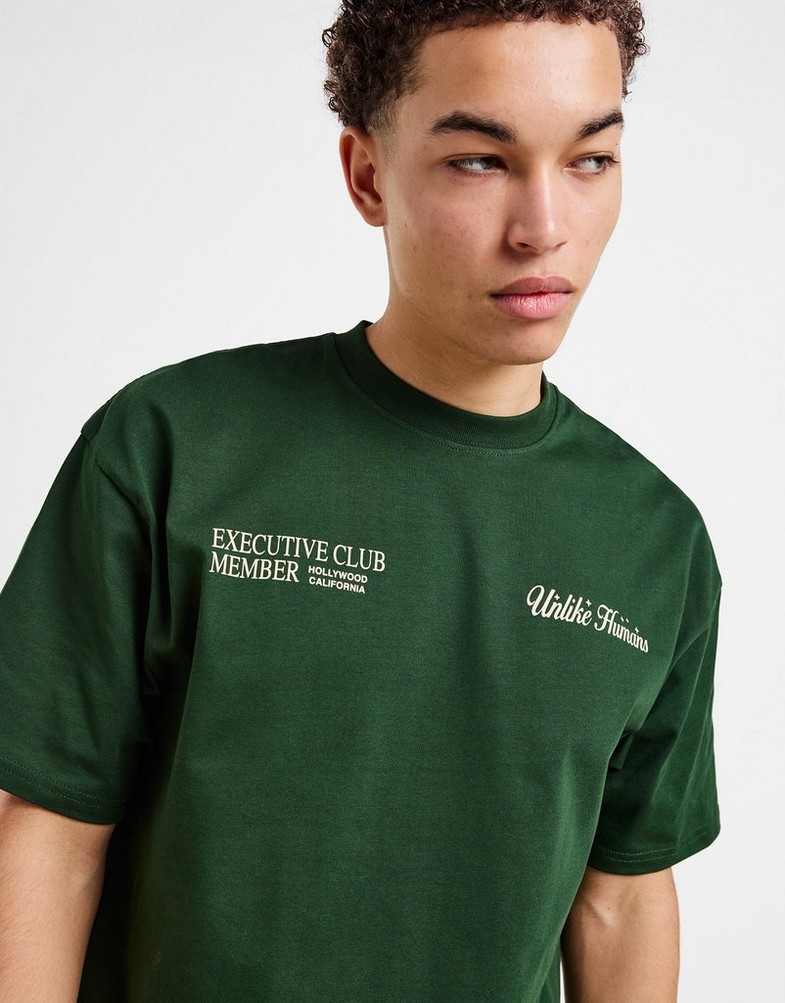 Tricou pentru bărbați UNLIKE HUMANS TRICOU FREMONT TEE GRN-MVW ULHTM10218533 Verde