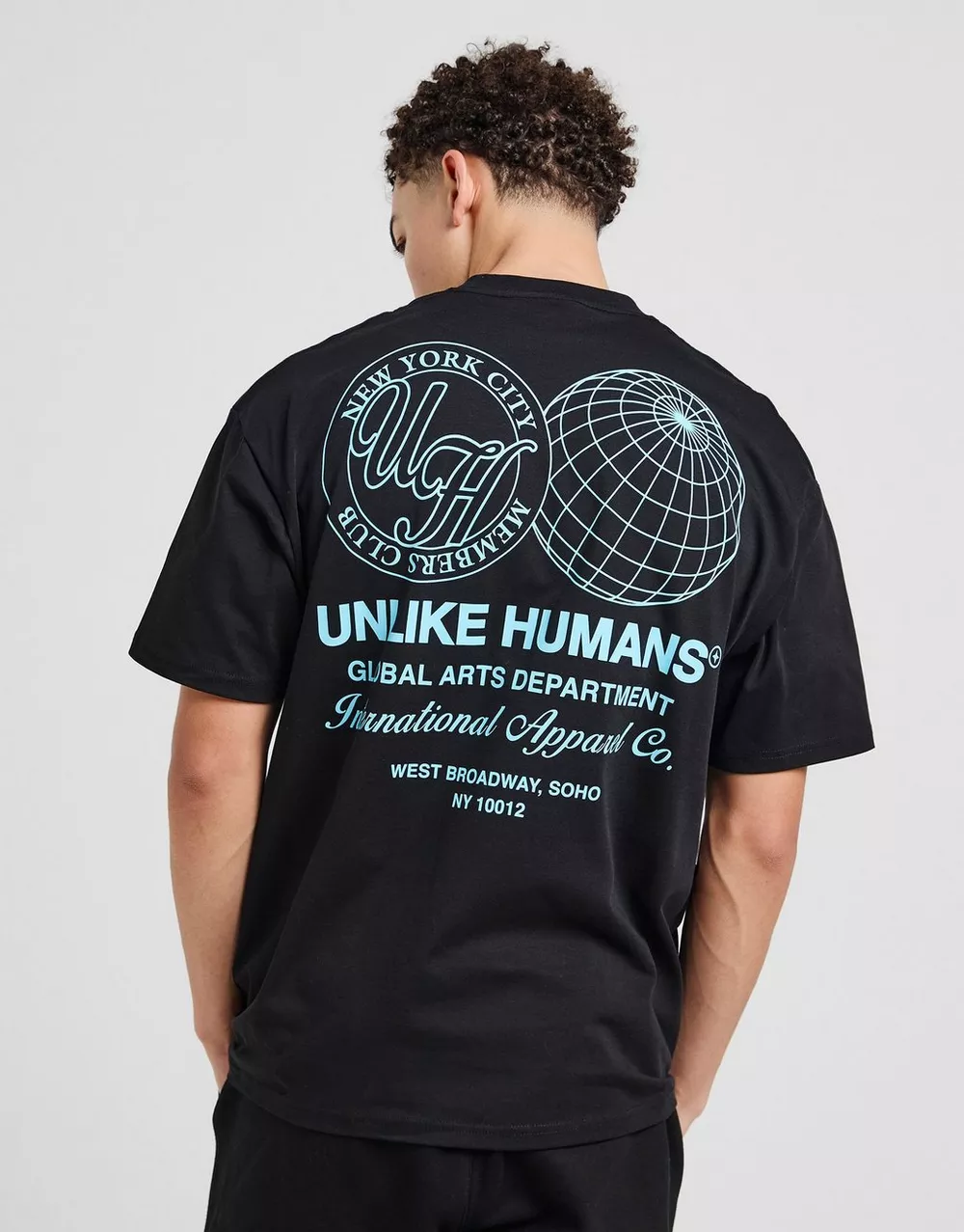 UNLIKE HUMANS ФУТБОЛКА WIRED TEE BLK-BLK, фото 1 з 5