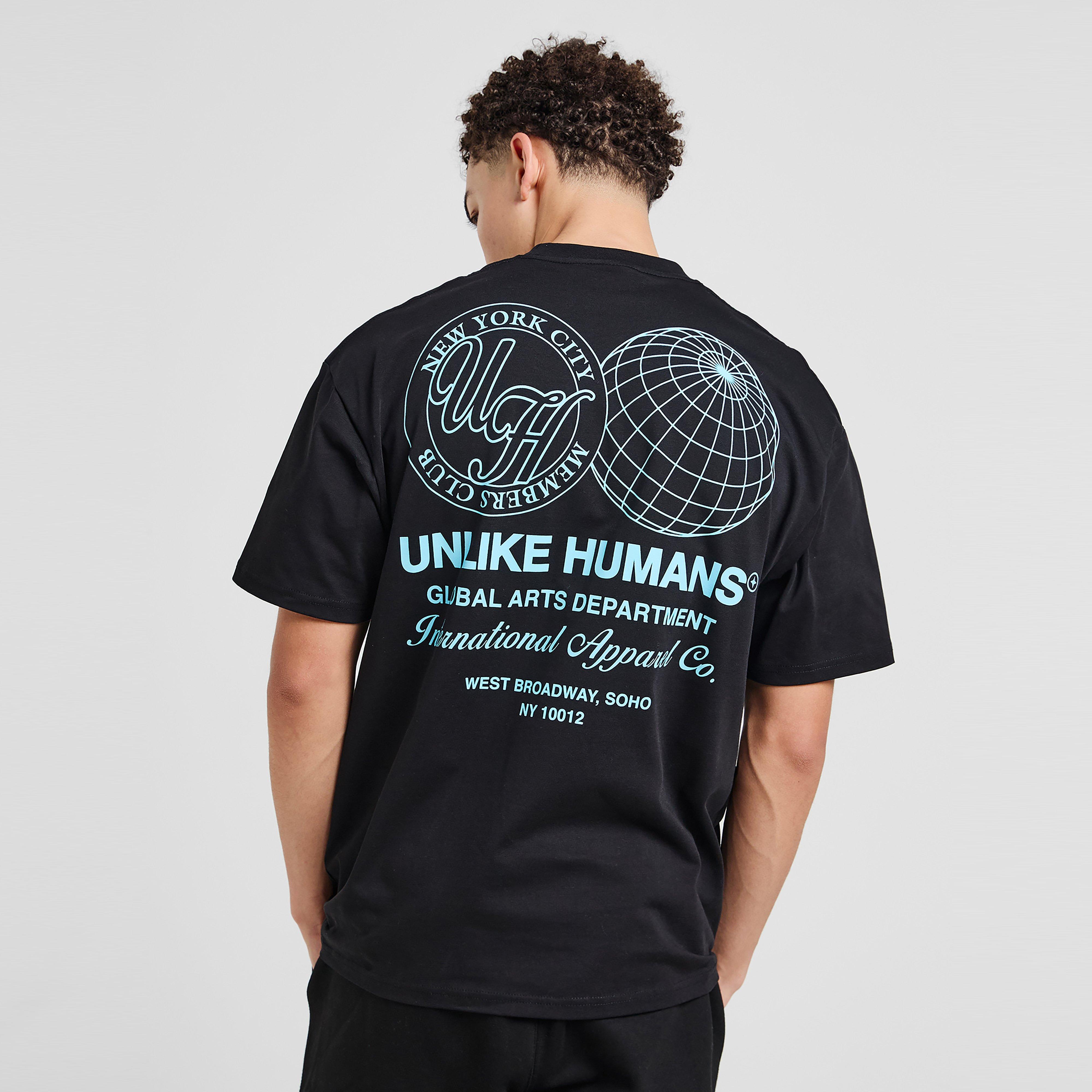 Muški T-shirt UNLIKE HUMANS T-SHIRT WIRED TEE BLK-BLK