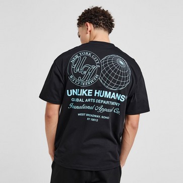Tricou pentru bărbați UNLIKE HUMANS TRICOU WIRED TEE BLK-BLK