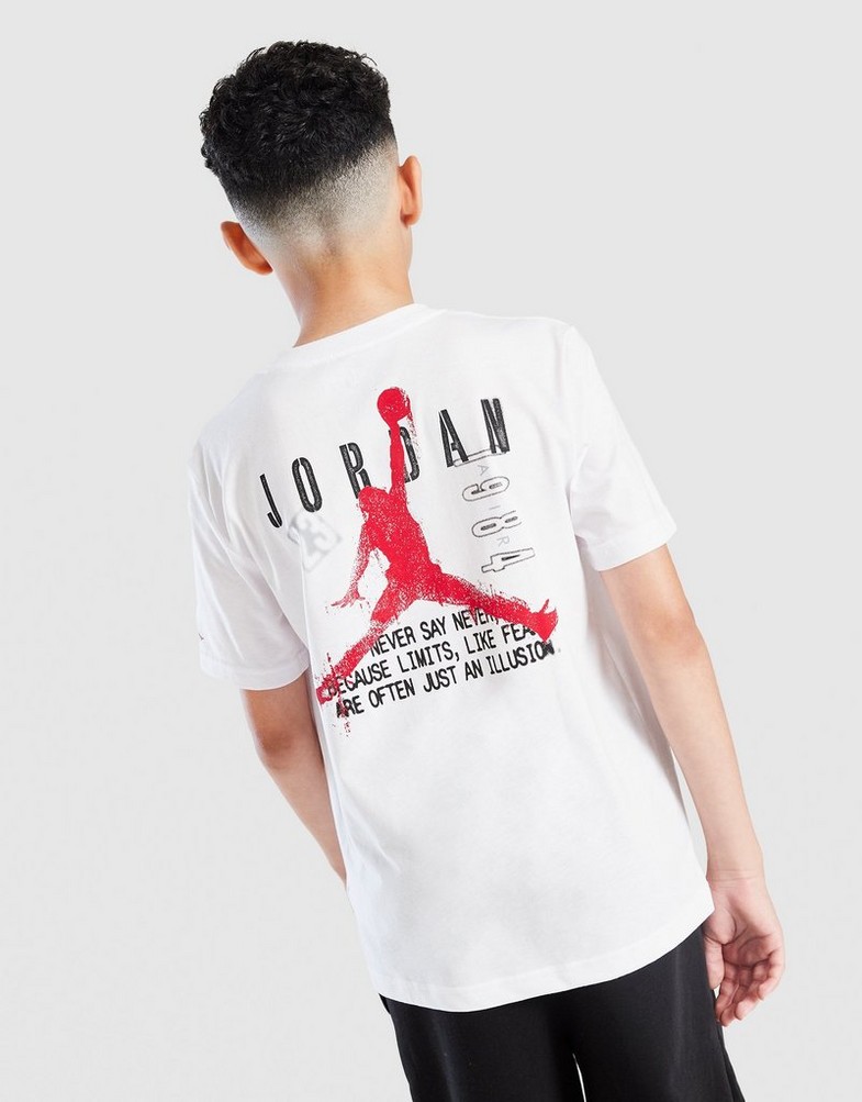 Дитячі футболки JORDAN ФУТБОЛКА JRDN STAMP TEE WHT B 95F248-001 Білий