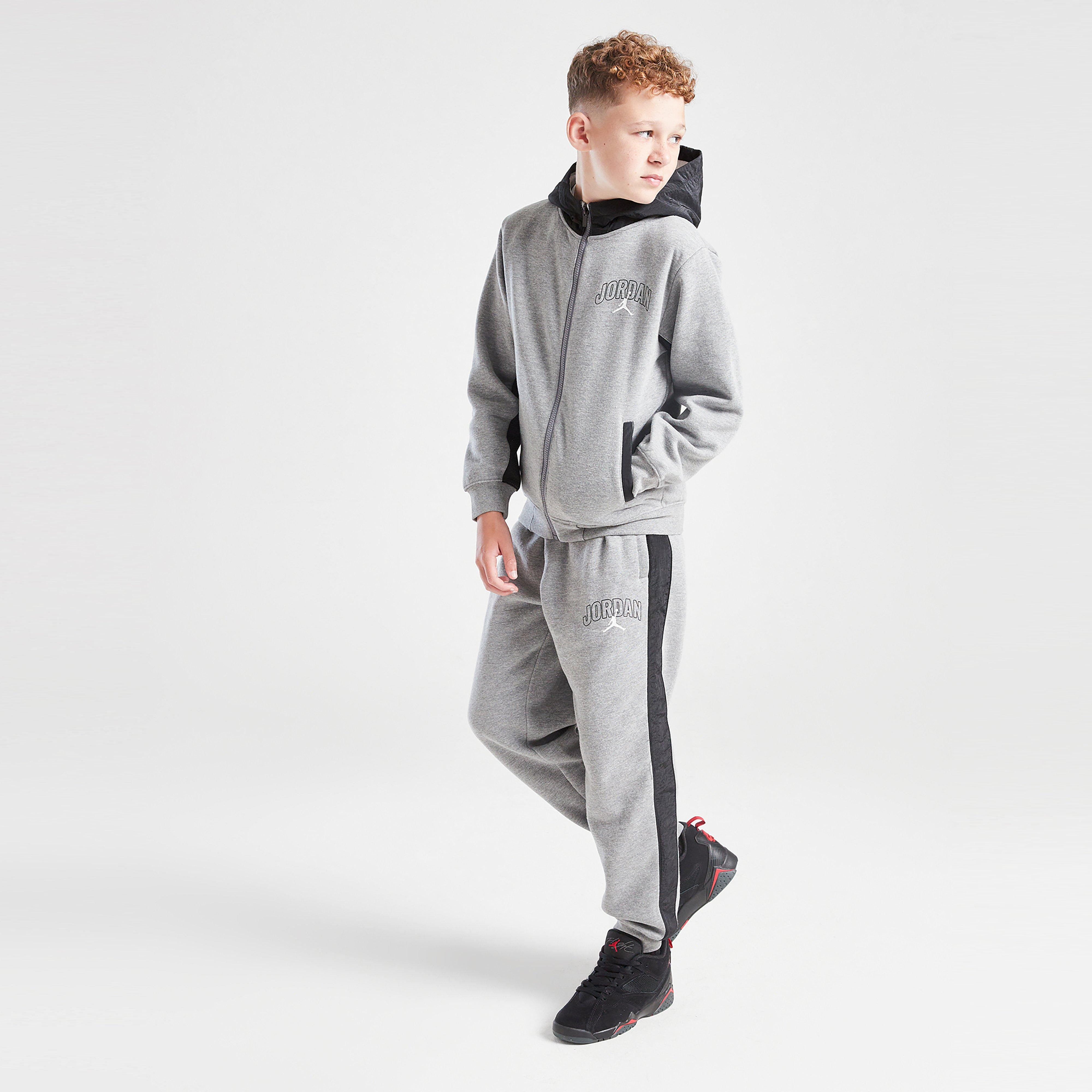 Detská tepláková súprava JORDAN SÚPRAVA JRD FLC RPSTP SUIT GRY B