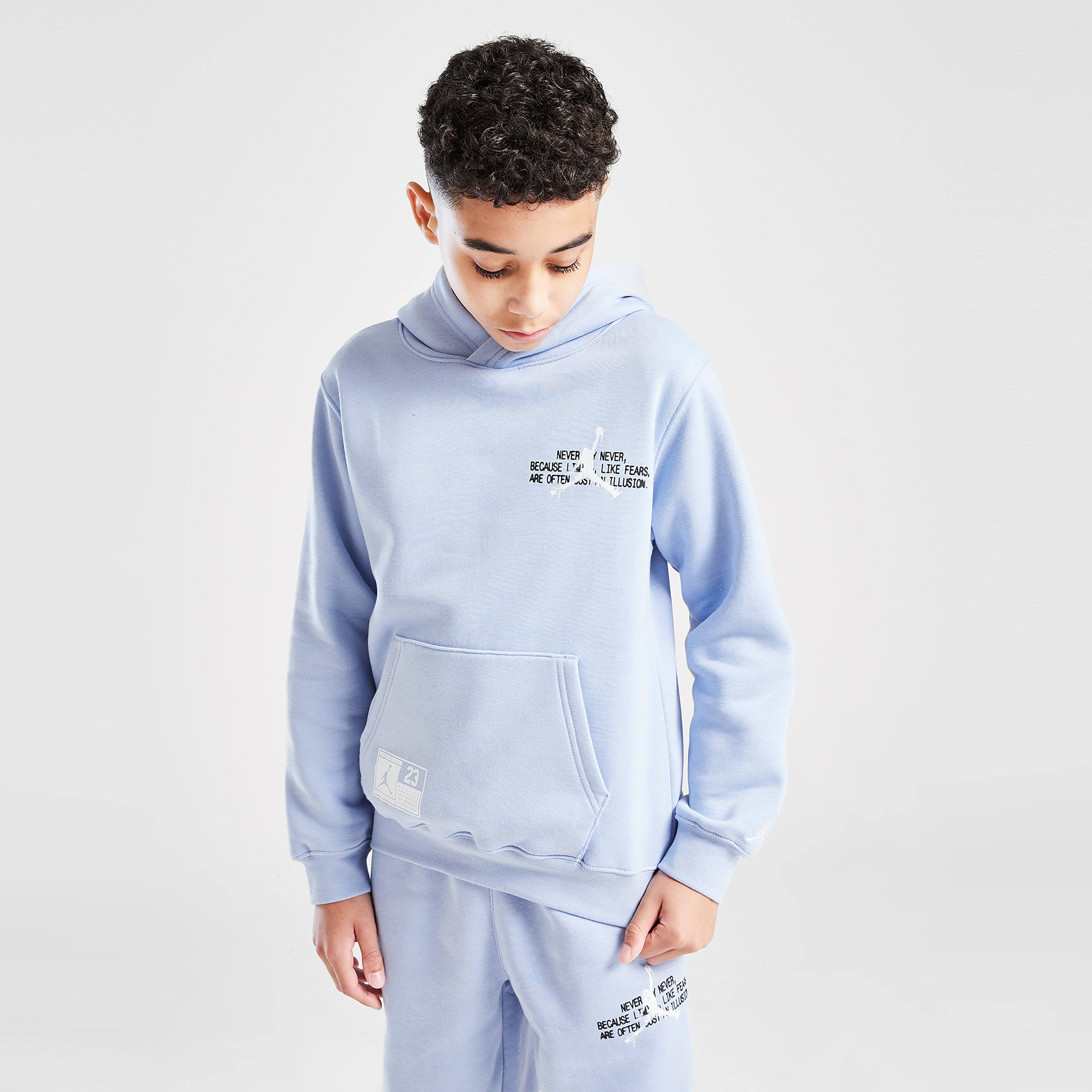 Hanorac pentru copii JORDAN BLUZĂ CU GLUGĂ JRDN STAMP HD SKY B